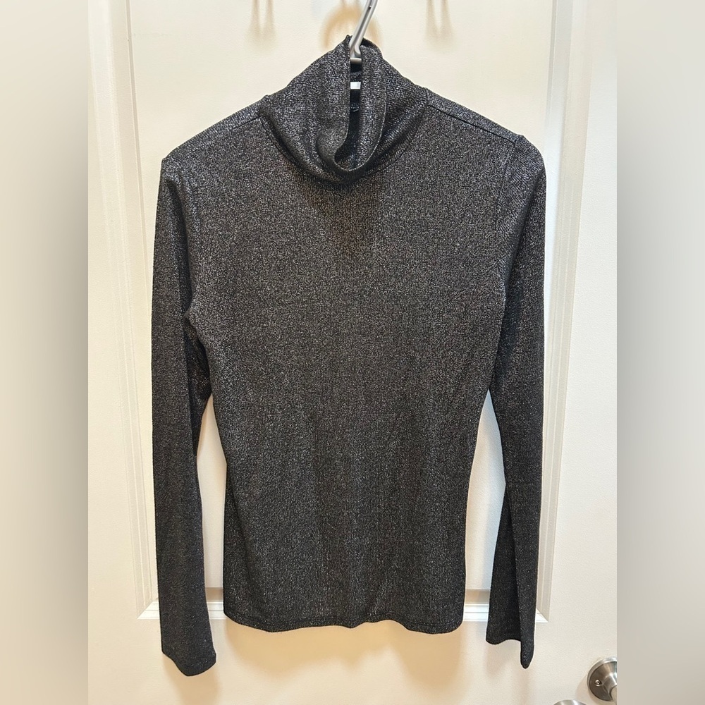 Express Sparkle Turtleneck Top. Size medium